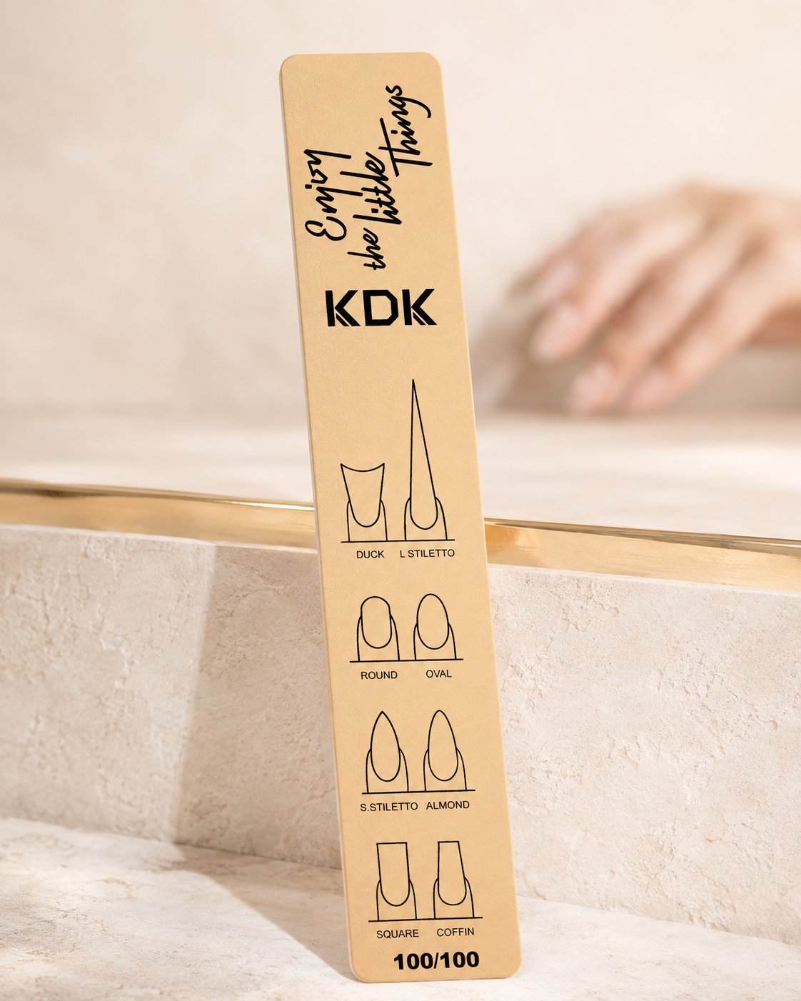KDK Washable Nail File 100/100 in professional salon use